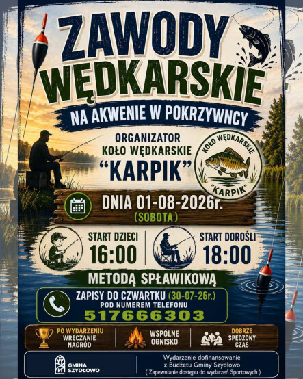 Zawody wędkarskie - grafika