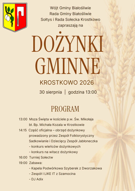 Dożynki Gminne w Krostkowie - grafika