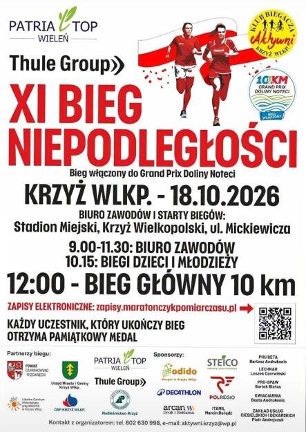 11. Bieg Niepodległości w Krzyżu Wlkp. - grafika