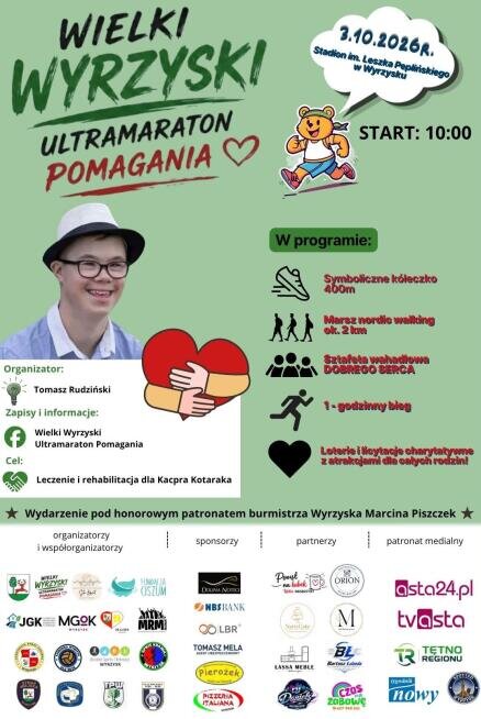 4. Wielki Wyrzyski Ultramaraton Pomagania - grafika