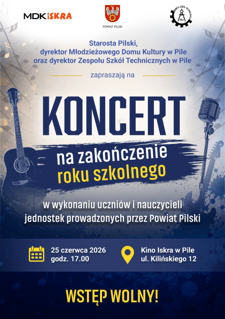Koncert na zakończenie roku szkolnego - grafika