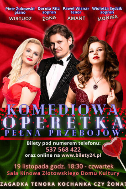 Komediowa Operetka "Zagadka Tenora Kochanka czy Żona?" - grafika