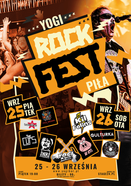 Yogi Rock Fest Piła 2026 - grafika