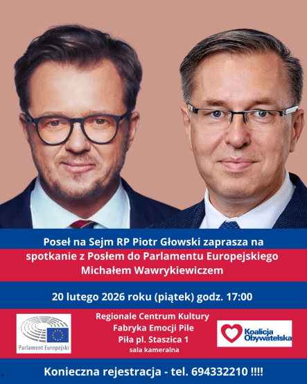 Spotkanie z posłem do Parlamentu Europejskiego Michałem Wawrykiewicz - grafika