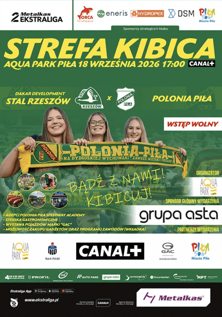 Polonia Piła vs Stal Rzeszów. Strefa kibica - grafika