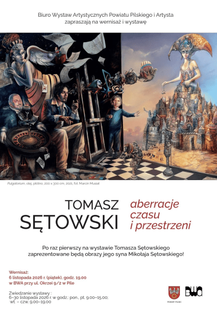 Wernisaż wystawy Tomasza Sętowskiego „Aberracje czasu i przestrzen - grafika