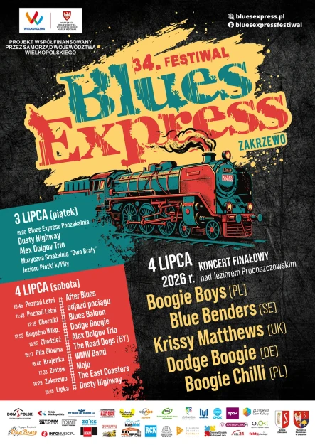 34. Festiwal Blues Express - grafika