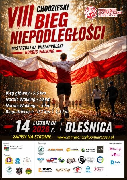 8. Chodzieski Bieg Niepodległości - grafika