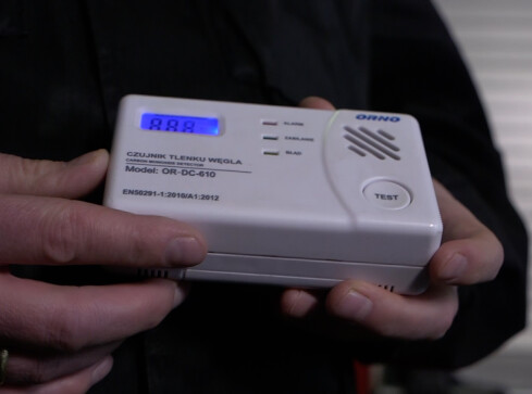 Niebezpieczny czad - grafika