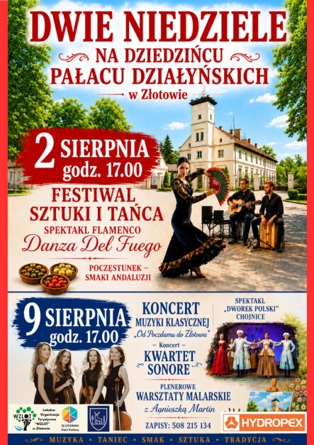 Dwie Niedziele na dziedzińcu Pałacu Działyńskich w Złotowie - grafika