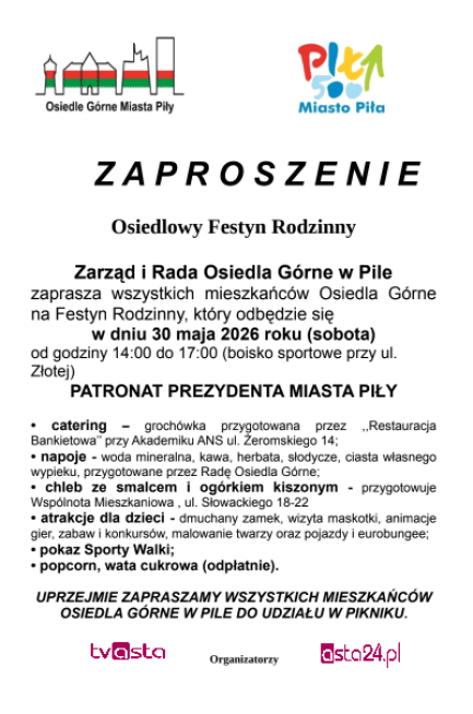 Osiedlowy Festyn Rodzinny - grafika