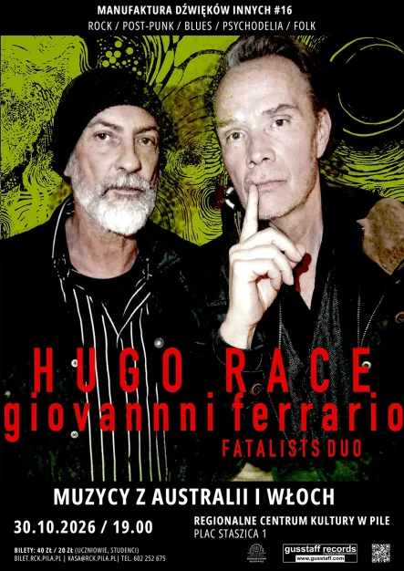 Koncert Hugo Race i Giovanni Ferrario - grafika