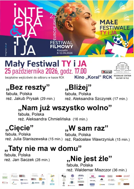 23. Europejski Festiwal Filmowy w Koszalinie "INTEGRACJA TY I JA" - grafika
