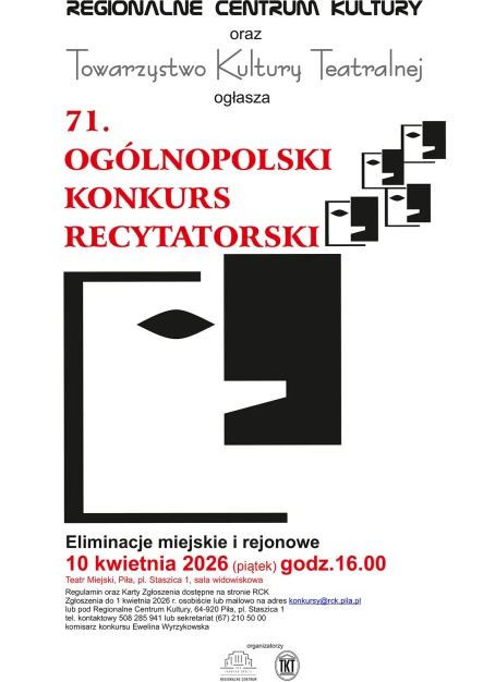 71. Ogólnopolski konkurs recytatorski - grafika