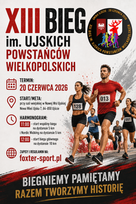 XIII Bieg im. Ujskich Powstańców Wielkopolskich - grafika