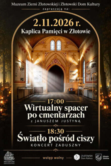 Wirtualny spacer po cmentarzach | Światło pośród ciszy - koncert z - grafika