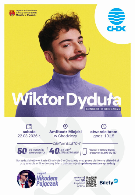 WIKTOR DYDUŁA - KONCERT NA ZAKOŃCZENIE WAKACJI - grafika