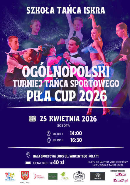 Ogólnopolski Turniej Tańca Sportowego Piła Cup 2026 - grafika