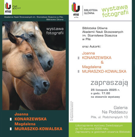 Wystawa Joanny Konarzewskiej i Magdaleny Muraszko-Kowalskiej - grafika