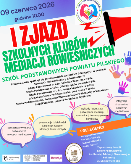 I Zjazd Szkolnych Klubów Mediacji Rówieśniczych Szkół Podstawowyc - grafika